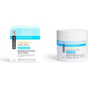Botanicallab Hamamelis & Zerdeçal Kil Maskesi 100 ml + Cadı Fındığı Temizleme Pedleri 80'li