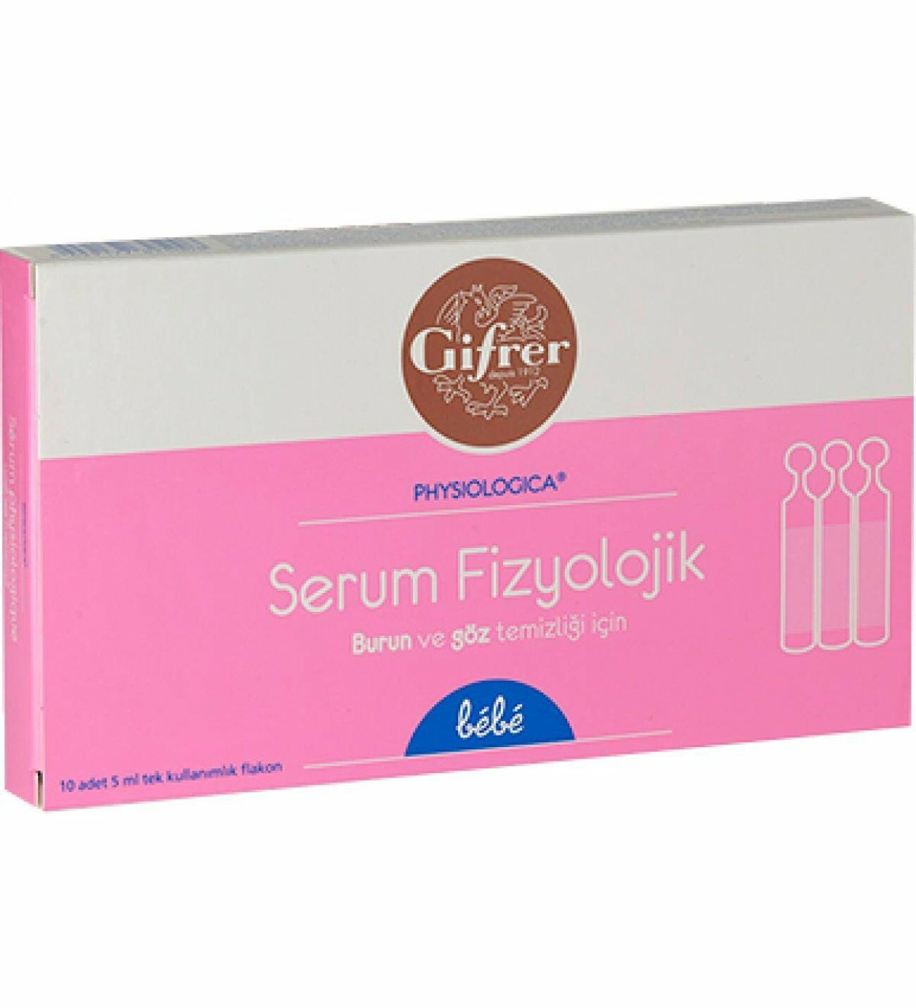 Gifrer Serum Fizyolojik Tek Kullanımlık Flakon 10 Adet