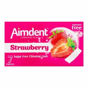 Aimdent Ağız Bakım Doğal Sakız Strawberry Çilek Aromalı 7 Adet