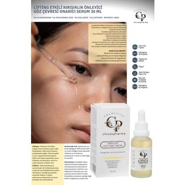 Chivaspharma Lifting Etkili Kırışıklık Önleyici Göz Çevresi Onarıcı Serum 30 ml