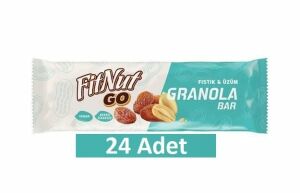 Fitnut Granola Bar Yer Fıstığı Üzüm 30 gr - 24 Adet