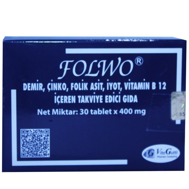 Folwo Folik Asit 30 Tablet 400mg