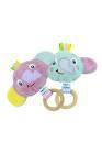 Babyjem Ahşap Halkalı Küçük Oyuncak Fil - Gül Kurusu