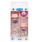 BabyTime BT207 3'lü Cam Biberon Seti - Pembe