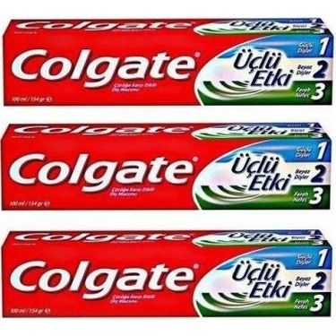 Colgate Üçlü Etki Diş Macunu 100 ml - 3 Adet