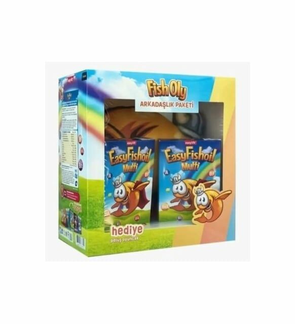 Easyfishoil Multi 30 Jel Tablet 2'li + Peluş Oyuncak Hediyeli