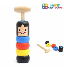 Hamaha Wooden Toys İpli Adam Kesme HMH-424