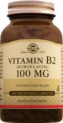 Solgar Vitamin B 2 (Riboflavin) 100 Mg 100 Kapsül