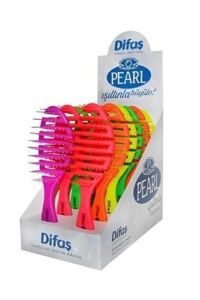 Difaş Saç Fırçacı Pearl - Stant 12'li