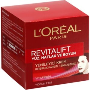 L'Oreal Paris Revitalift Yüz, Hatlar ve Boyun Yenileyici Krem Yoğun Etki 50 ml