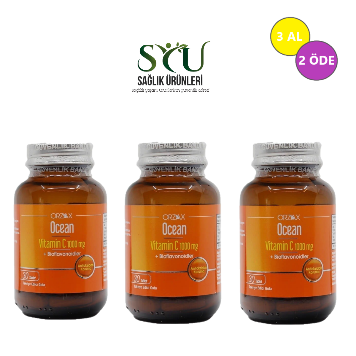 3 Al 2 Öde Ocean Vitamin C 1000 Mg 30 Tablet