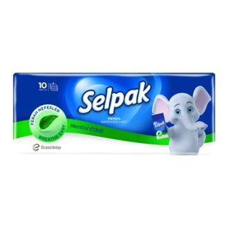 Selpak Mendil Mentol Etkili 10 Adet 10'lu