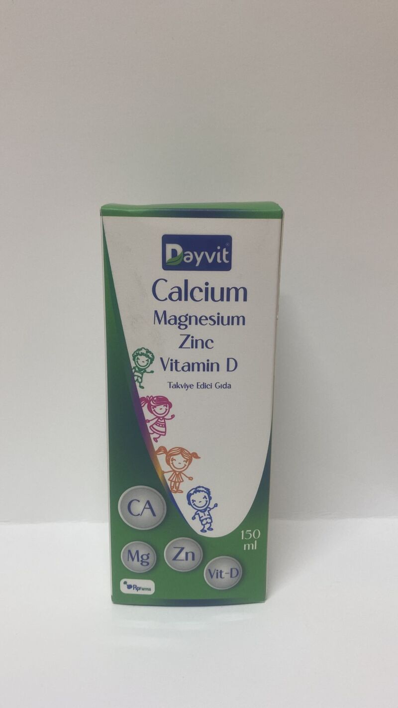 Dayvit Calcium Magnesium Zinc Vitamin D Sıvı 150 ml