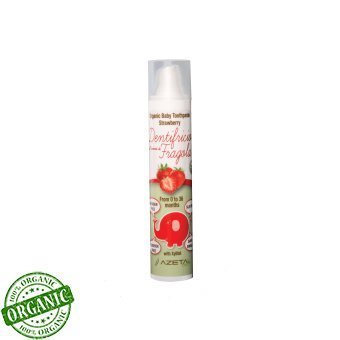 Azetabio Organik bebek Diş Macunu-Çilek 0-36 Ay 50ml