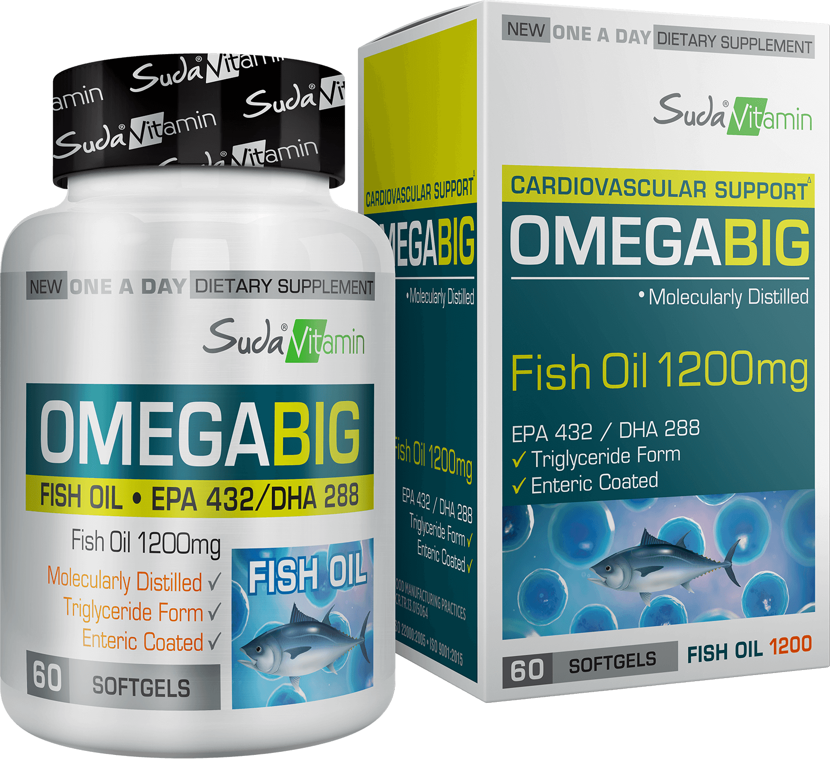 Suda Vitamin Omega Big 1200 mg 60 Yumuşak Kapsül