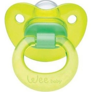 Wee Baby 112 Yalancı Emzik Silikon Akide Damaklı No: 2 - Yeşil