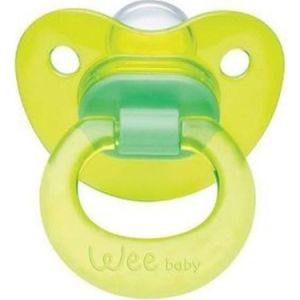 Wee Baby 112 Yalancı Emzik Silikon Akide Damaklı No: 2 - Yeşil