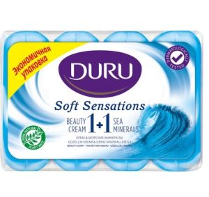 Duru Sabun Soft Sensitive 80 gr 4'lü - Deniz Mineralleri