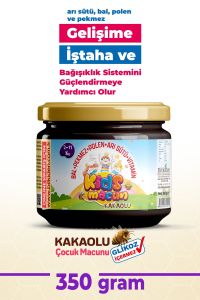 Farmanow Kids Macun Keçiboynuzu Mahlep Kakao Arı Sütü İçeren Bitkisel Macun 250 gr