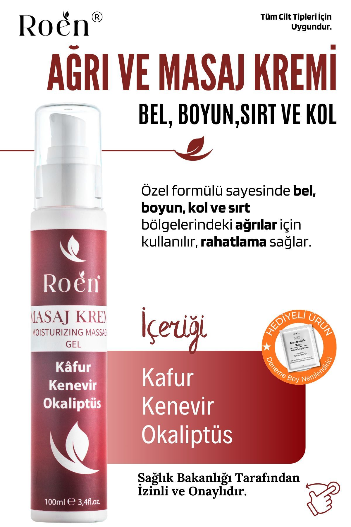Roen Ağrı ve Masaj Kremi 100 ml