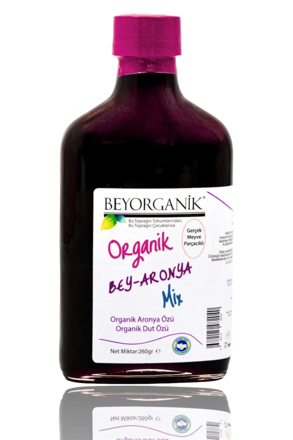 Beyorganik Organik Bey Aronya Miks Gerçek Meyve Parçacıklı 260 gr
