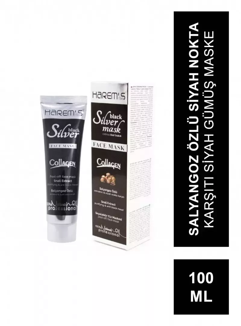Harem's Black Silver Mask Siyah Gümüş Maske 100 ml