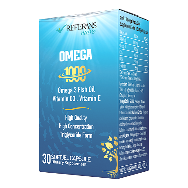Referans Omega 1000 30 Softjel Kapsül