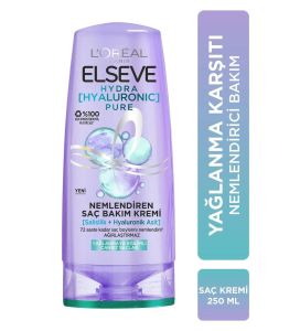 Elseve Hydra Hyaluronic Pure Salisilik Asit İçeren Yağlanma Karşıtı Nemlendirici Saç Kremi 250 ml