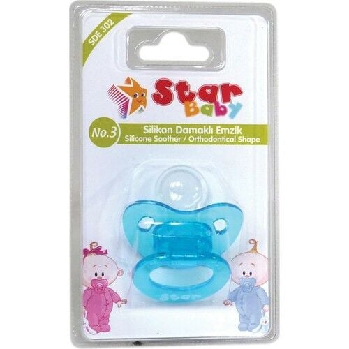 Star Baby Silikon Damaklı Emzik No: 3 18 Ay+ / 255