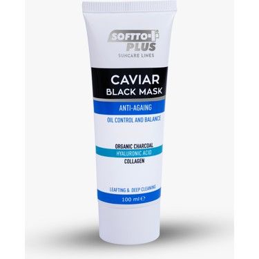 Softto Plus Kil Maskesi Havyar Siyah Maske 100 ml