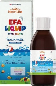 New Life EFA Liquid Tutti Frutti Balık Yağı Şurubu 150 ml