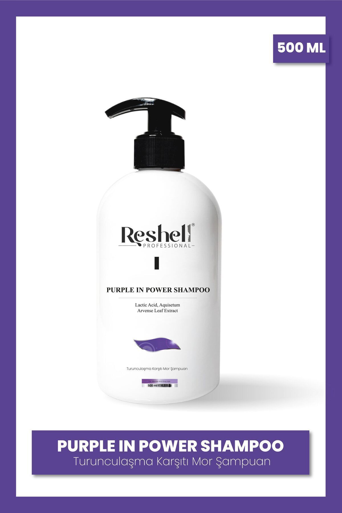 Reshell Turunculaşma Karşıtı Mor Şampuan 500 ml