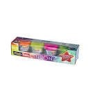 Playtoys Neon Küçük Oyun Hamuru 4'lü