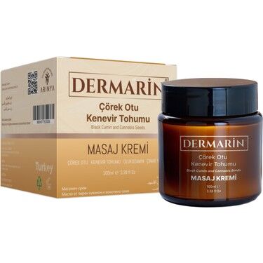 Dermarin Çörek Otu Kenevir Tohumu Masaj Kremi 100 ml