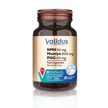Validus Beta Nikotinamid Mononükleotid Nmn İçeren 30 Kapsül