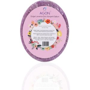 Agon El Yapımı Lavanta Özlü Sabunlu Vücut Duş Süngeri