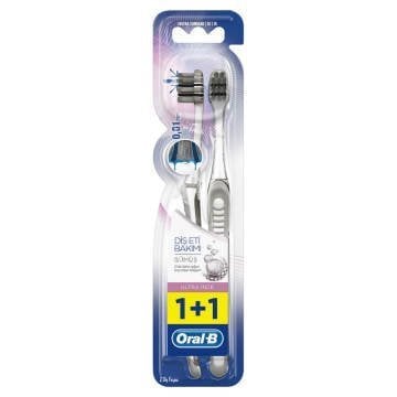 Oral-B Diş Eti Bakımı Extra Yumuşak Gümüş Diş Fırçası 1+1