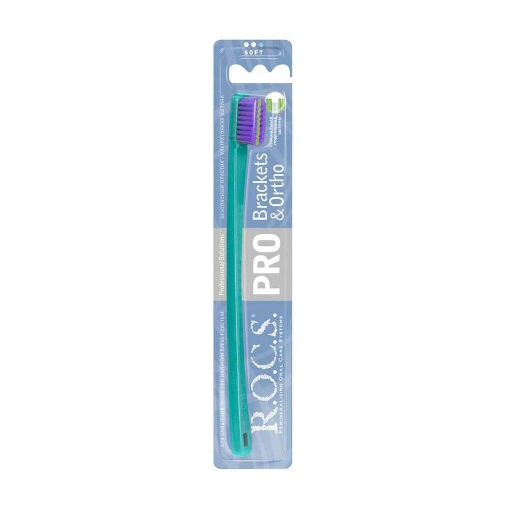 Rocs Pro Brackets + Ortho Soft Diş Fırçası - Yeşil