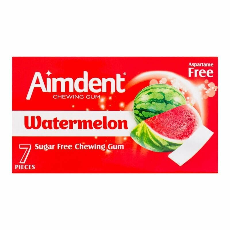 Aimdent Ağız Bakım Doğal Sakız Watermelon Karpuz Aromalı 7 Adet