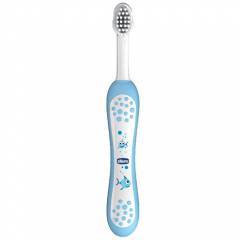 Chicco Bebek Diş Fırçası Mavi 6 m+