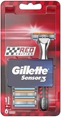 Gillette Sensor-3 Red Tıraş Bıçağı + Yedek Başlık 6'lı