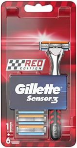 Gillette Sensor-3 Red Tıraş Bıçağı + Yedek Başlık 6'lı