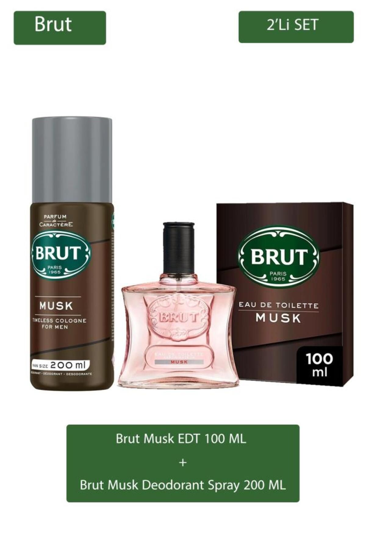 Brut Musk Erkek Parfüm Seti EDT 100 ml