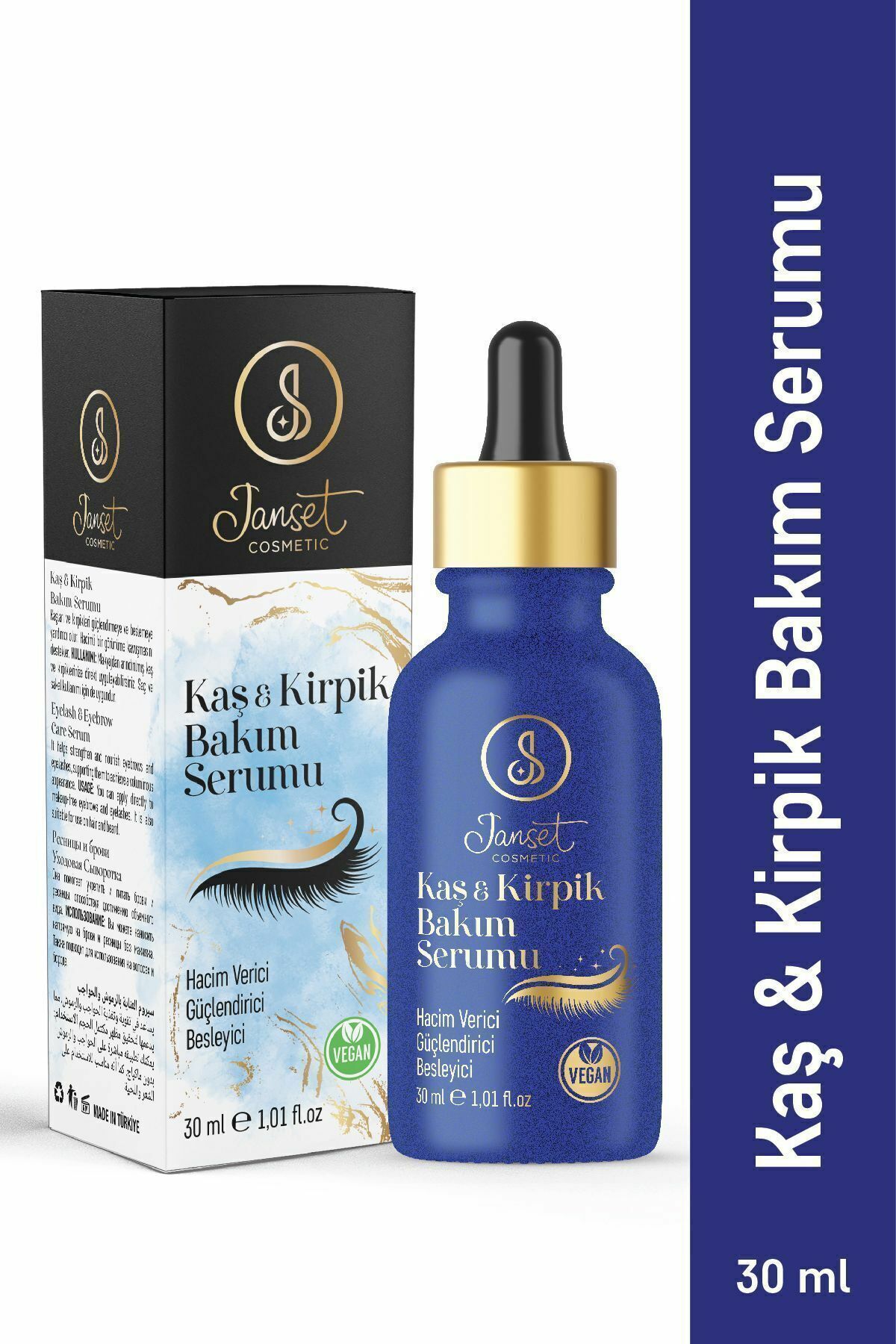 Janset Cosmetic Vegan Kaş ve Kirpik Serumu 30 ml