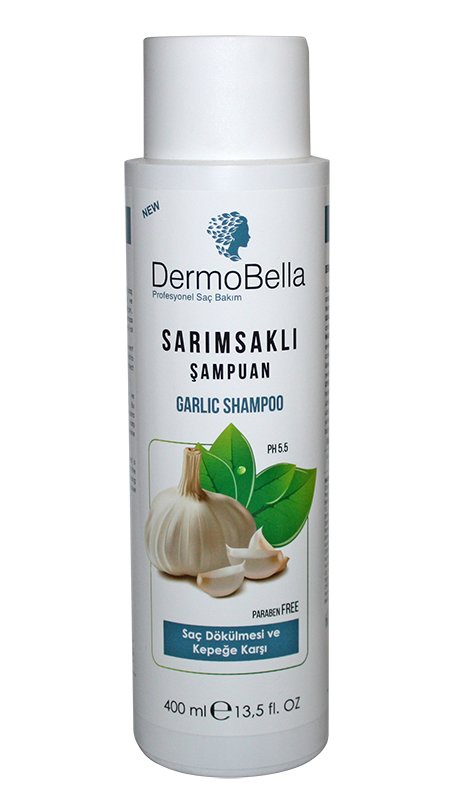 DermoBella Sarımsaklı Şampuan Saç Dökülmesi ve Kepeğe Karşı 400 ml