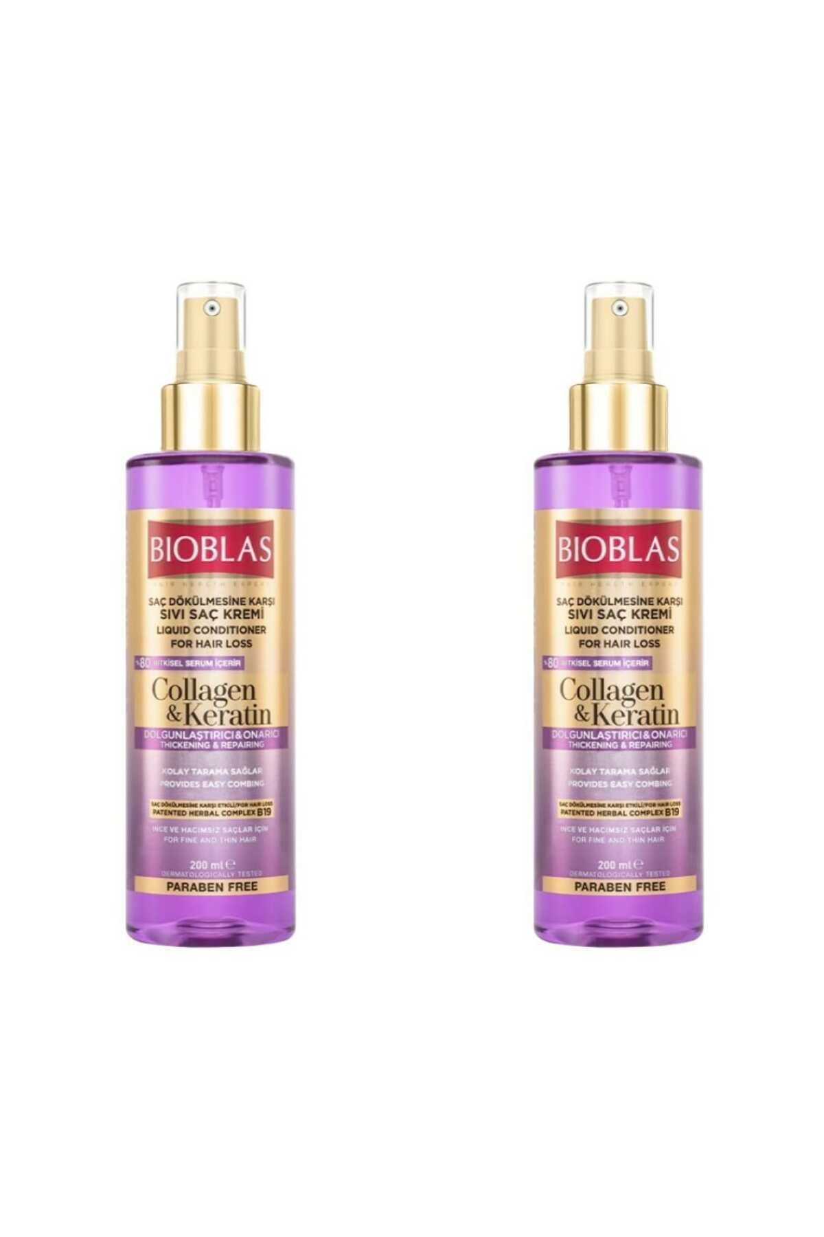 Bioblas Kolajen Keratin Sıvı Saç Kremi 200 ml - 2 Adet