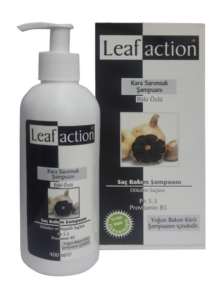 Leaf Action Kara Sarımsak Özlü Bitkisel Şampuan