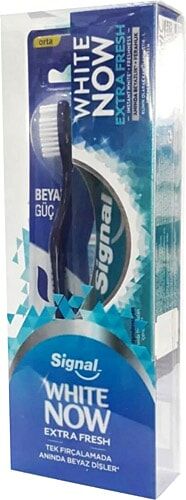 Signal White Now Extra Fresh 75 ml + Beyaz Güç Diş Fırçası