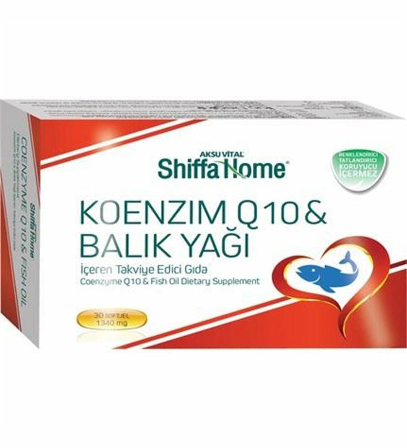 Shiffa Home Koenzim Q10 Balık Yağı 1340 mg 30 Softjel