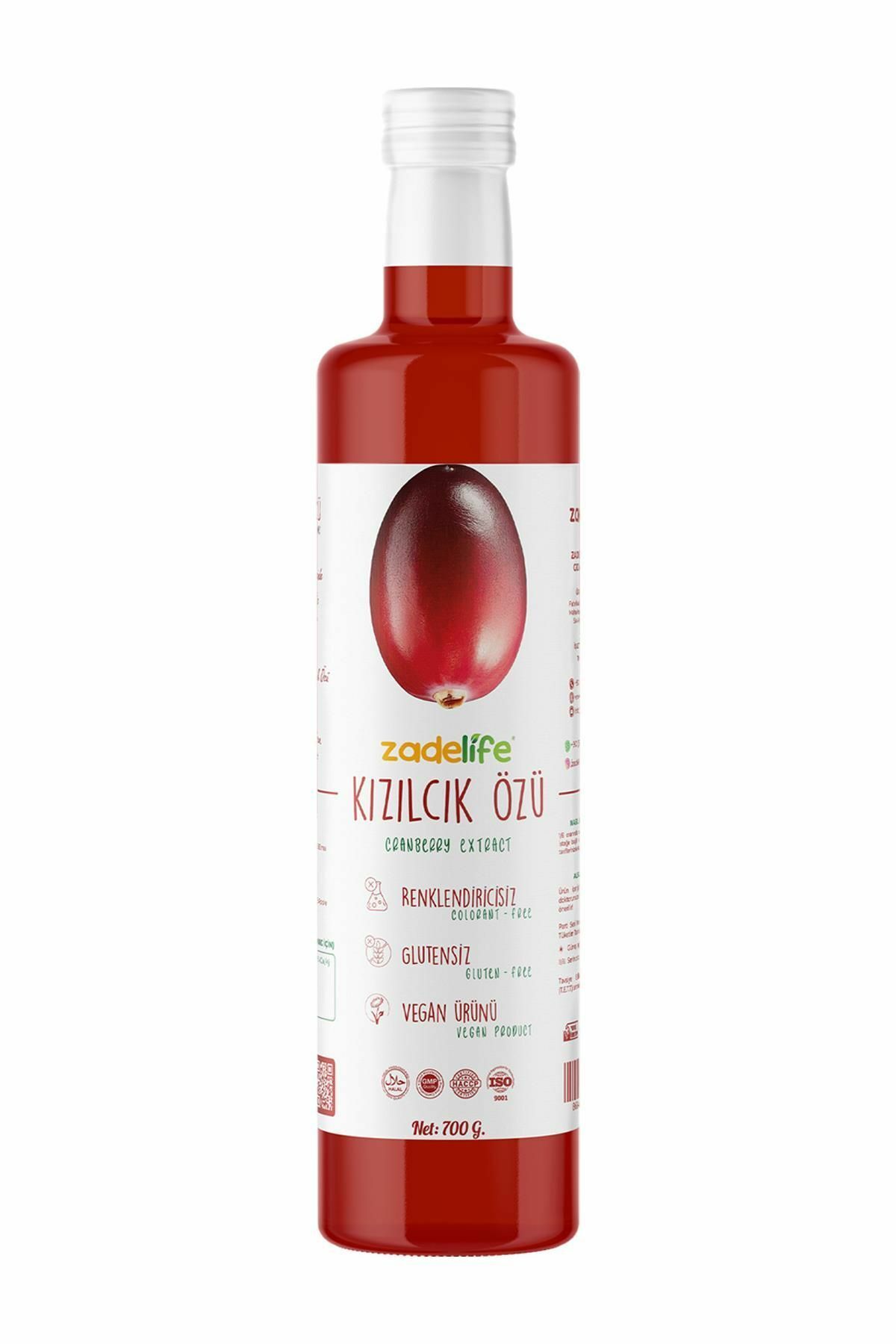Zadelife Kızılcık Özü 700 gr x 15